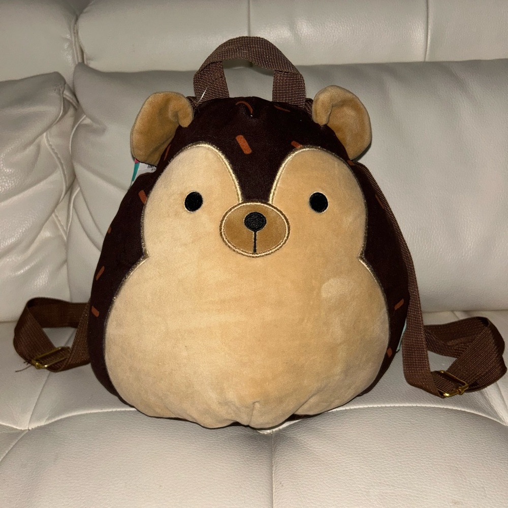 NWT Squishmallow Hans the Hedgehog Backpack